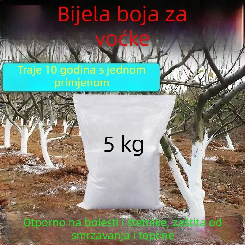 Bijelo sredstvo za deblo voćaka s vapnenim prahom za zaštitu od hladnoće, prevenciju bolesti i kontrolu štetnika