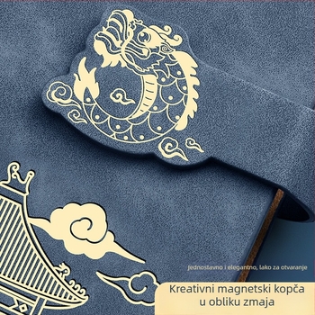 Xiwen bilježnica s PU omotom i binderskim povezom, papir 40 g, više od 100 stranica, kineski stil