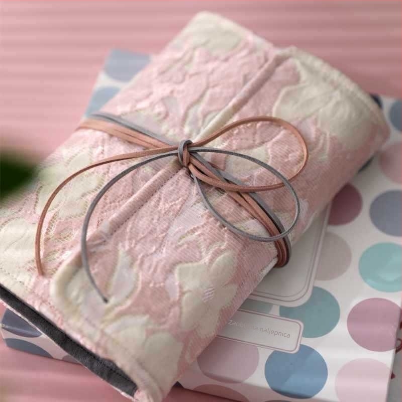 Bilježnica – ručno izrađena; set s listovima na slobodnim listovima; platnena korica; pričvršivanje binder; papir od sirove drvne pulpe, 40 g/m²; retro japanski stil