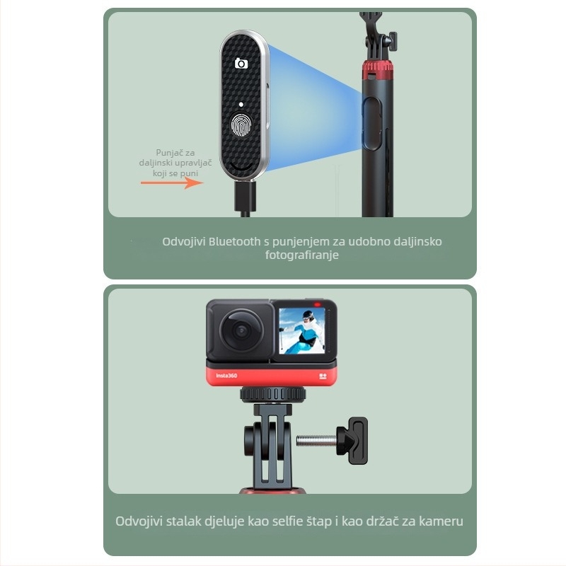 Stativ za telefon za live streaming s Bluetooth daljinskim upravljačem i rasvjetom, model P160, materijal aluminijska legura + ABS, licencirana privatna etiketa, prilagodba dostupna