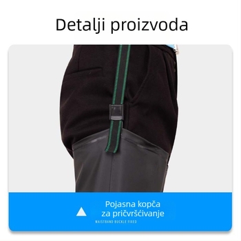 Unisex čizme za sadnju riže, iznad koljena, PVC gornji dio, PU uložak, četiri sezone