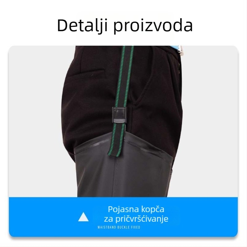 Unisex čizme za sadnju riže, iznad koljena, PVC gornji dio, PU uložak, četiri sezone