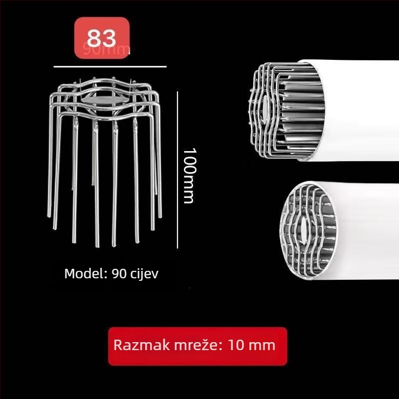 Nehrđajući čelična zaštitna mreža za ventilacijske cijevi – protiv ptica i glodavaca, univerzalna