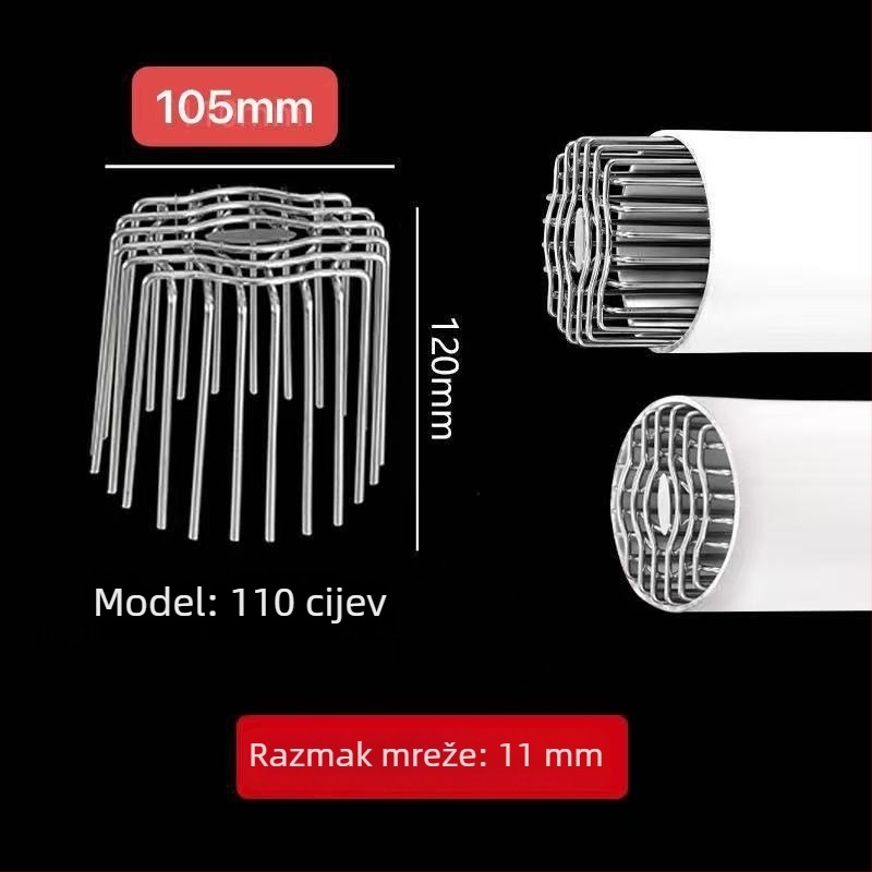 Nehrđajući čelična zaštitna mreža za ventilacijske cijevi – protiv ptica i glodavaca, univerzalna