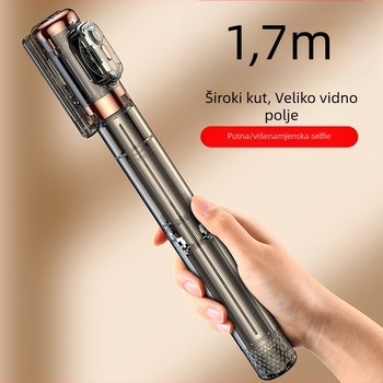 Stabilizator za selfie s antišokom, Bluetoothom, LED osvjetljenjem, daljinskim upravljanjem