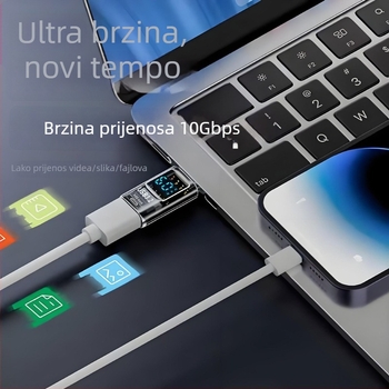 USB digitalni zaslon adapter za prikaz napona, struje i snage – Tanigawa Adapter-usb digital display, univerzalni OTG-kompatibilan