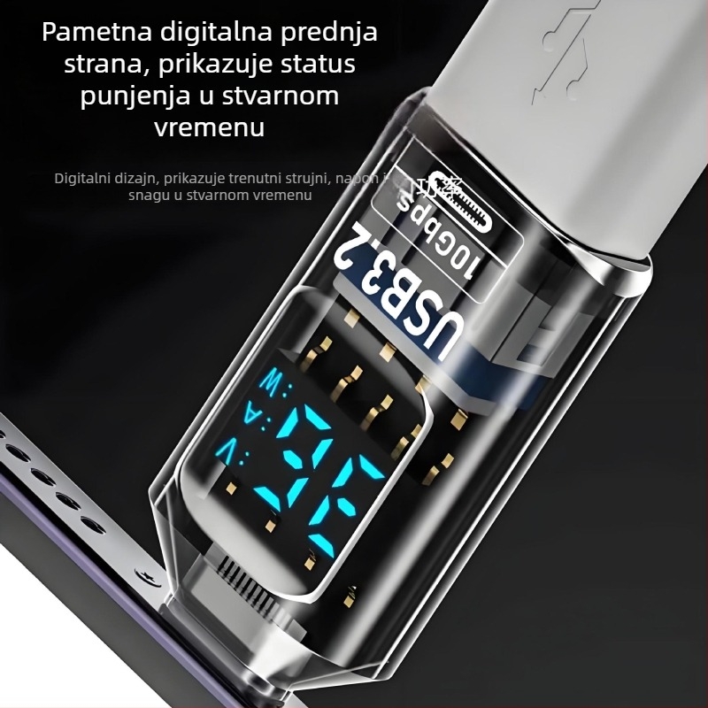 USB digitalni zaslon adapter za prikaz napona, struje i snage – Tanigawa Adapter-usb digital display, univerzalni OTG-kompatibilan