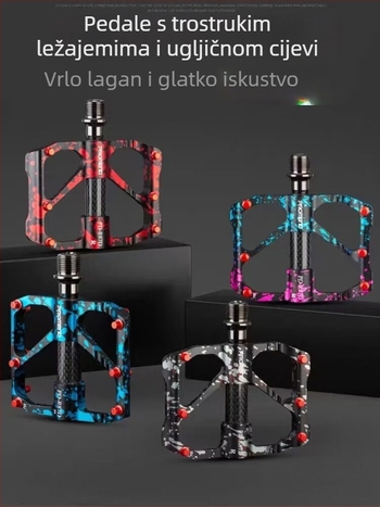 Peda za bicikl, dizajn s 3 ležajevima, CNC obrada, konstrukcija od aluminijske legure i krom-molibden čelika, model M86DR87D