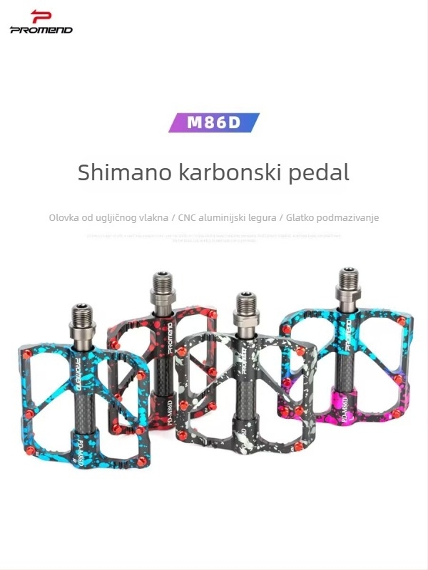 Peda za bicikl, dizajn s 3 ležajevima, CNC obrada, konstrukcija od aluminijske legure i krom-molibden čelika, model M86DR87D