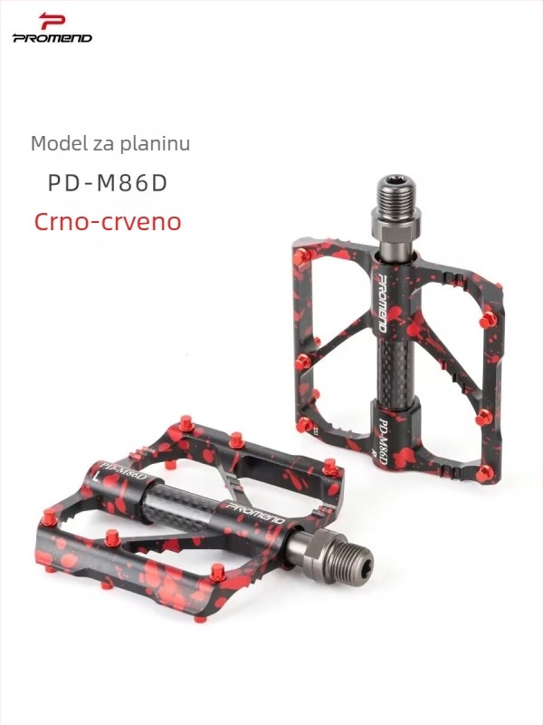 Peda za bicikl, dizajn s 3 ležajevima, CNC obrada, konstrukcija od aluminijske legure i krom-molibden čelika, model M86DR87D
