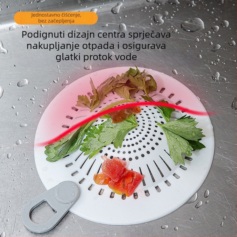 Japanski silikonasti filter odvodnje poda za kupaonicu i kuhinju – hvatač vlasi, sprječava začepljenje