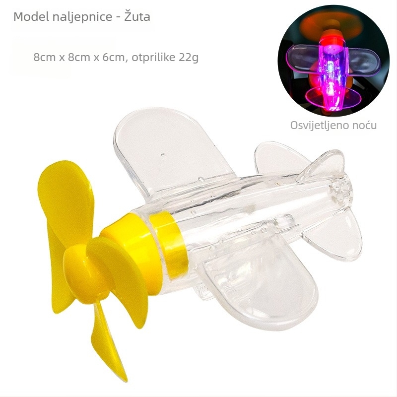 Ruijie plastična LED unutarnja dekorativna svjetiljka – jednostavan stil, motiv zrakoplova, za dekoraciju vozila