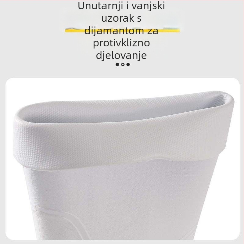 Kišne čizme od EVA visokim vratom, otporne na habanje, vodootporne, bez podstavka