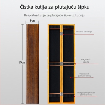 Set vertikalnih plutnja za ribolov – plovak od trstike u kutiji od paulovnija drveta – brend Tadoshi Alu – podrijetlo Linxiang, Hunan