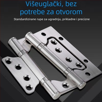 Pant za drvena vrata - nehrđajući čelik, tiho ležaj, bez utora