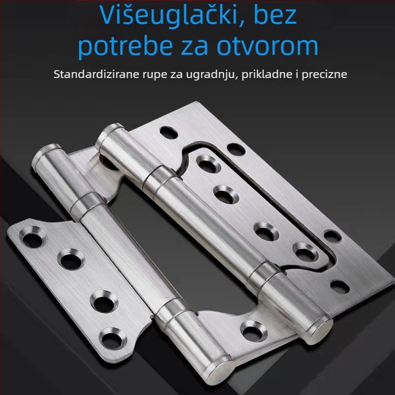 Pant za drvena vrata - nehrđajući čelik, tiho ležaj, bez utora