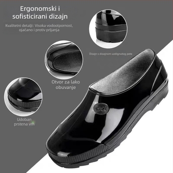 Kišne čizme niskog profila PVC gornji dio plastična potplata protuklizne otporne na habanje
