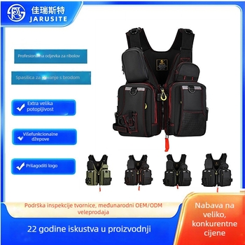 Unisex ribolovna pluta vest – poliester, brzo sušenje, prozračna, vodonepropusna, odvodi vlagu