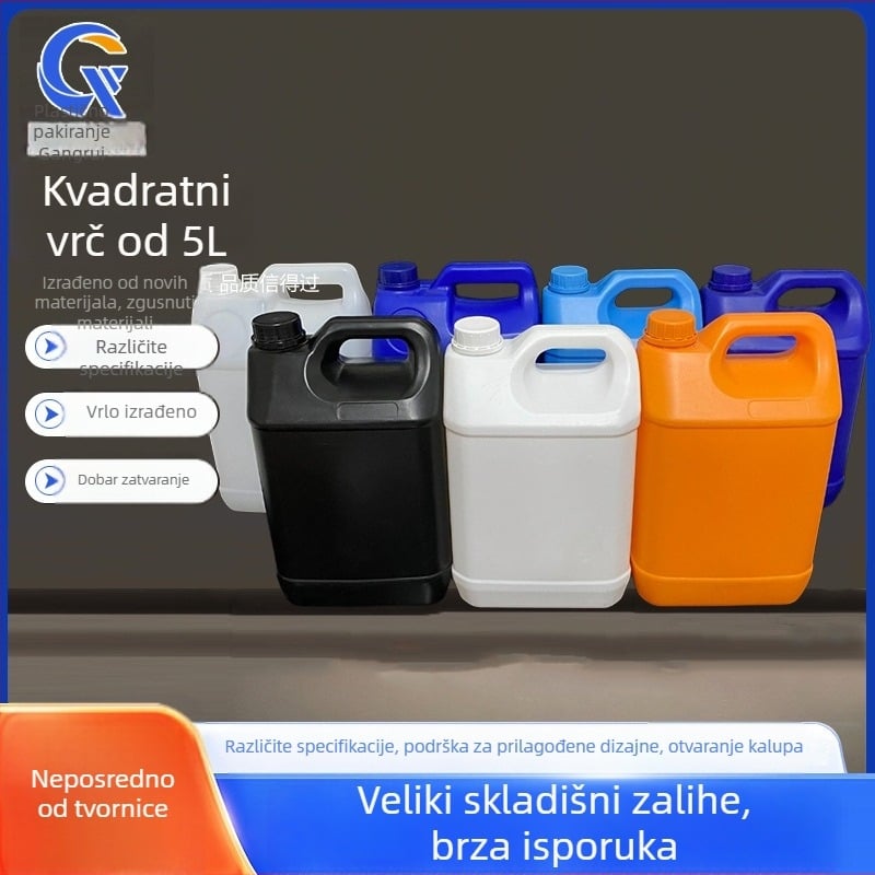 Industrijska plastična posuda s poklopcem, materijal PE, debljina zida 0,1–0,5 mm, promjer 202 mm, visina 305 mm