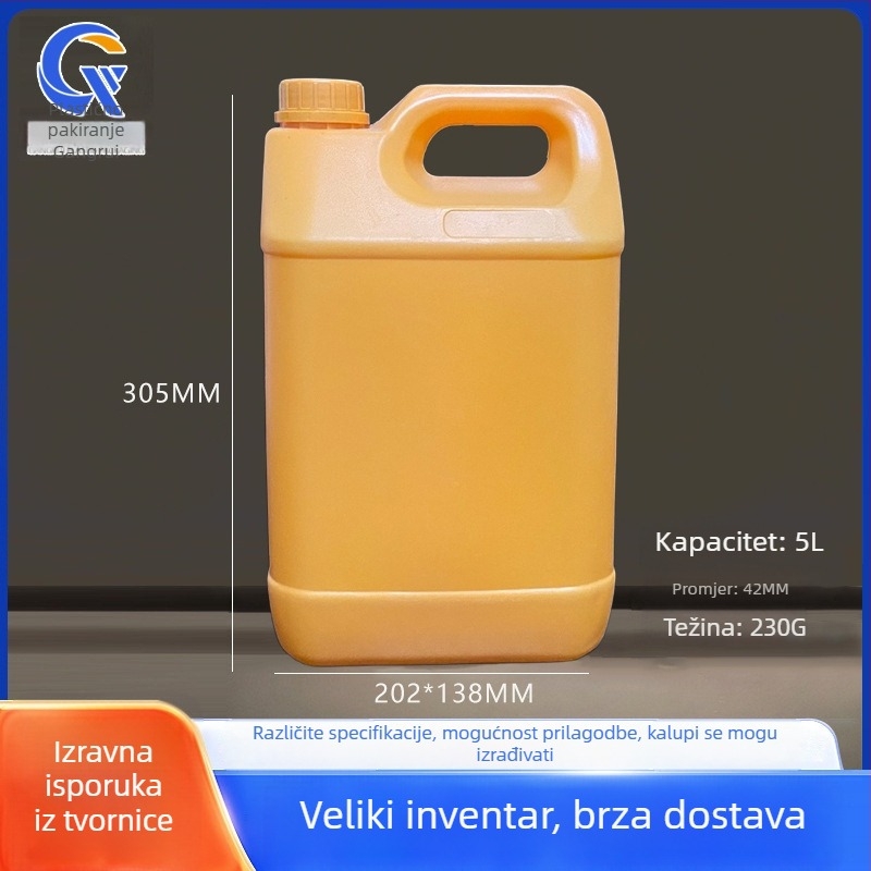 Industrijska plastična posuda s poklopcem, materijal PE, debljina zida 0,1–0,5 mm, promjer 202 mm, visina 305 mm