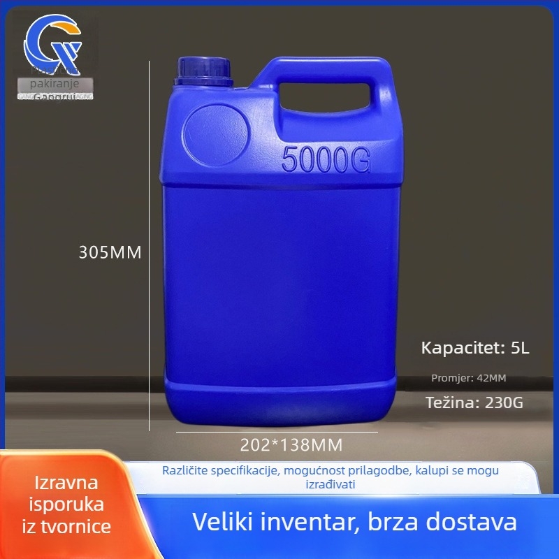 Industrijska plastična posuda s poklopcem, materijal PE, debljina zida 0,1–0,5 mm, promjer 202 mm, visina 305 mm