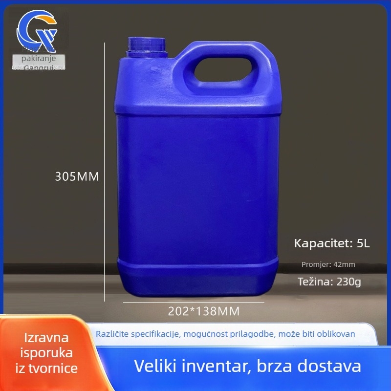 Industrijska plastična posuda s poklopcem, materijal PE, debljina zida 0,1–0,5 mm, promjer 202 mm, visina 305 mm