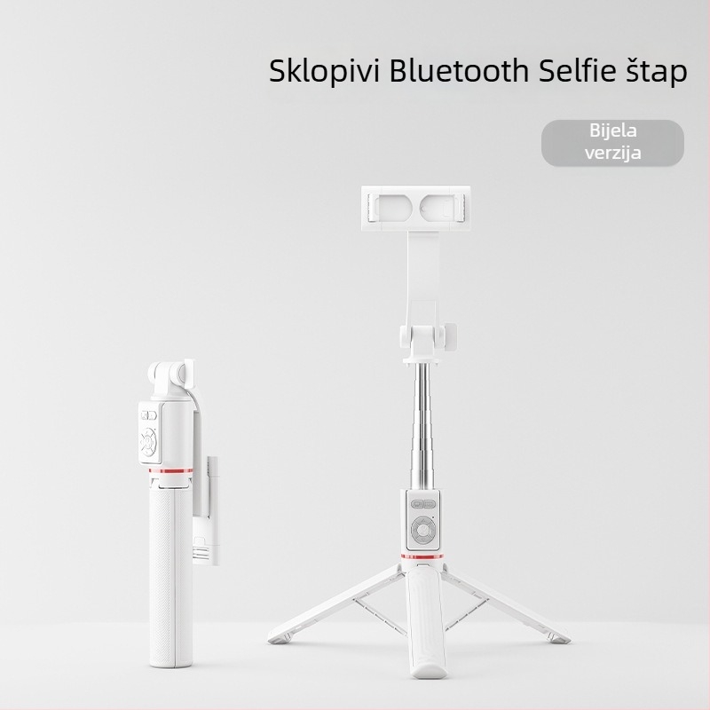 U6 Bluetooth Selfie Štap s Teleskopskim Tripodom – ABS + Nehrđajući Čelik, Uključuje Bluetooth Daljinski Upravljač, Univerzalna Kompatibilnost