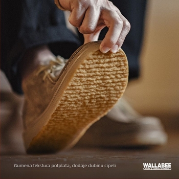 Muške kožne loafers cipele u retro casual stilu, s prednjim vezivanjem, gumena potplata, jesen