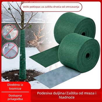 Prozračna zimska zaštitna navlaka za deblo i koru stabla te zaštita grmlja od divljih životinja