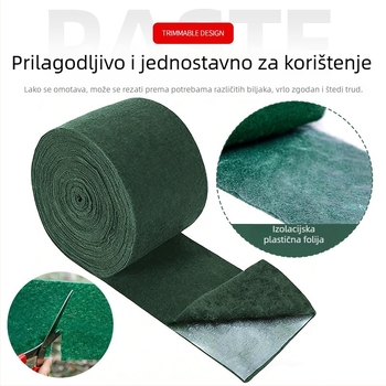 Prozračna zimska zaštitna navlaka za deblo i koru stabla te zaštita grmlja od divljih životinja