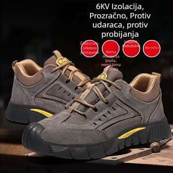 Izolirane sigurnosne obuće za posao s zaštitom od udara i prodiranja, lagane, prozračne, protuklizne za električare