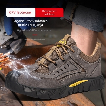 Izolirane sigurnosne obuće za posao s zaštitom od udara i prodiranja, lagane, prozračne, protuklizne za električare