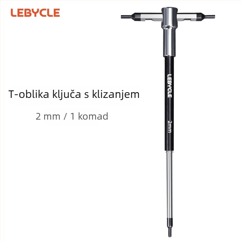 Lebycle T-oblik hex ključ s kliznim štapom za planinske i cestovne bicikle