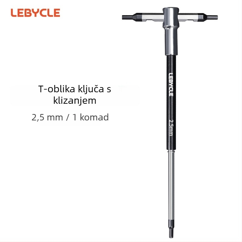 Lebycle T-oblik hex ključ s kliznim štapom za planinske i cestovne bicikle