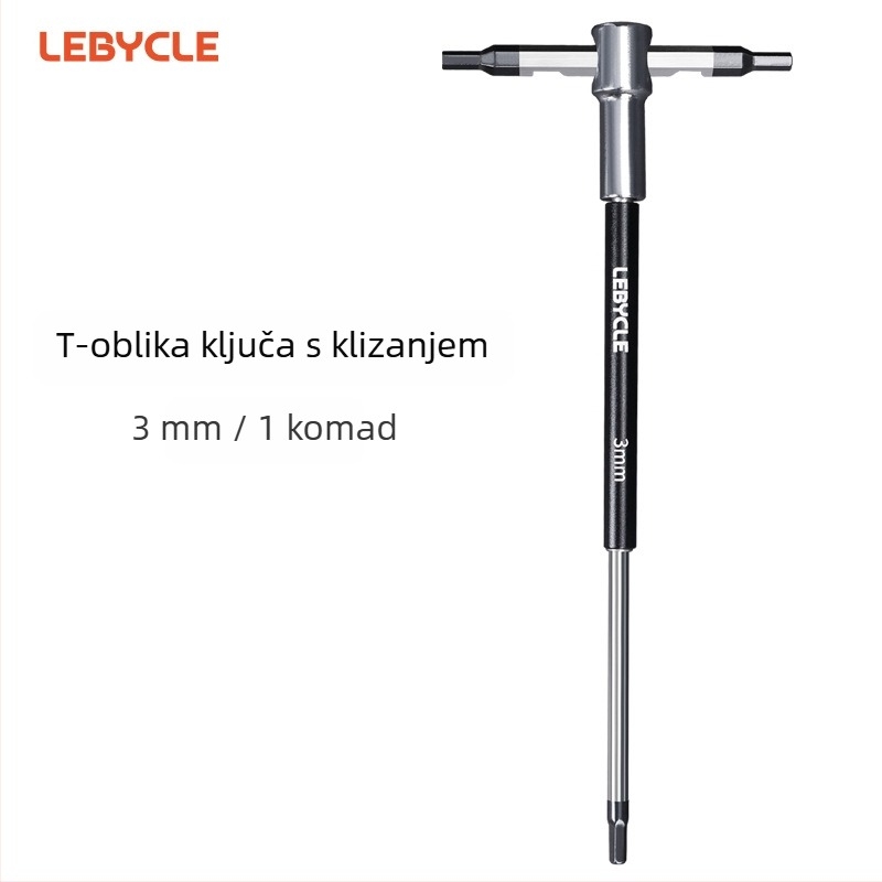 Lebycle T-oblik hex ključ s kliznim štapom za planinske i cestovne bicikle