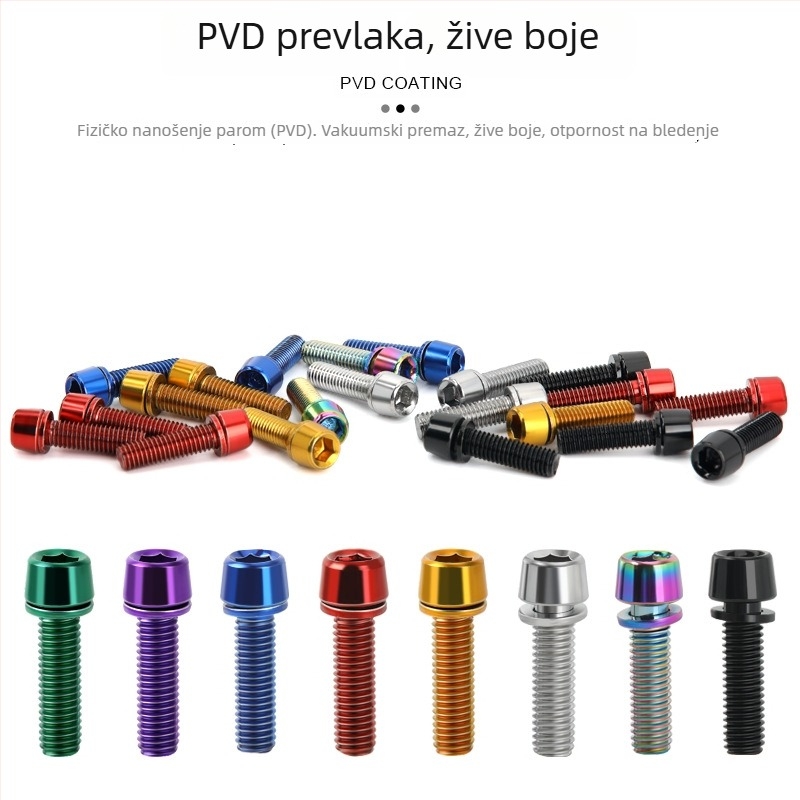 Vijci za upravljač bicikla Riderace RR9765 (Metalni • Riderace • RR9765)