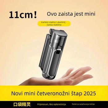 Z40 Bluetooth selfie štapić s daljinskim upravljanjem, ABS+aluminijska legura, četveronožni držač i rasvjeta za dopunu