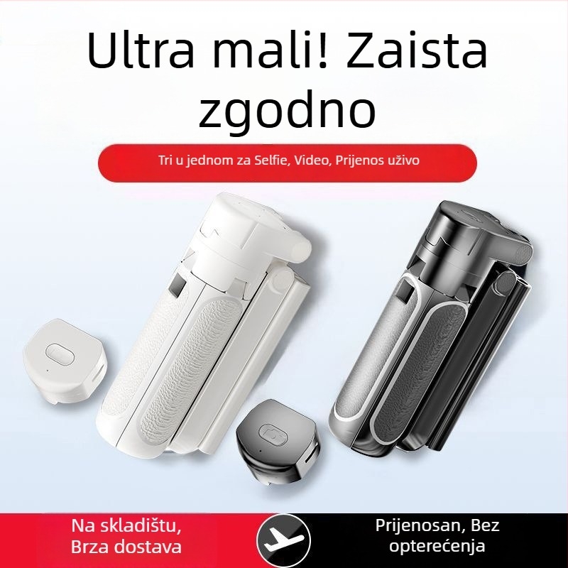 Z40 Bluetooth selfie štapić s daljinskim upravljanjem, ABS+aluminijska legura, četveronožni držač i rasvjeta za dopunu