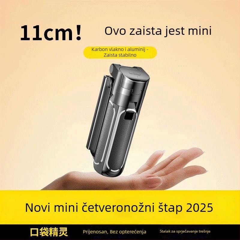 Z40 Bluetooth selfie štapić s daljinskim upravljanjem, ABS+aluminijska legura, četveronožni držač i rasvjeta za dopunu