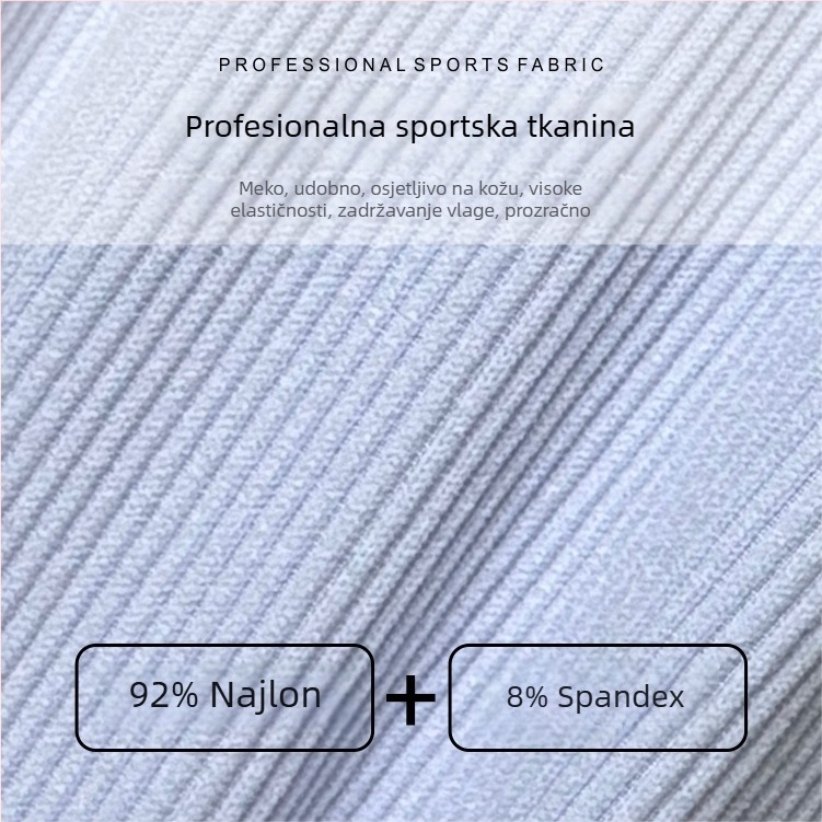 Ženski sportski grudnjak visokog intenziteta i jednodelni jog top s otvorenim leđima, brzo se suši nylon/elastan, sastav 92%/8%, duljina do struka, ugrađene jastučiće