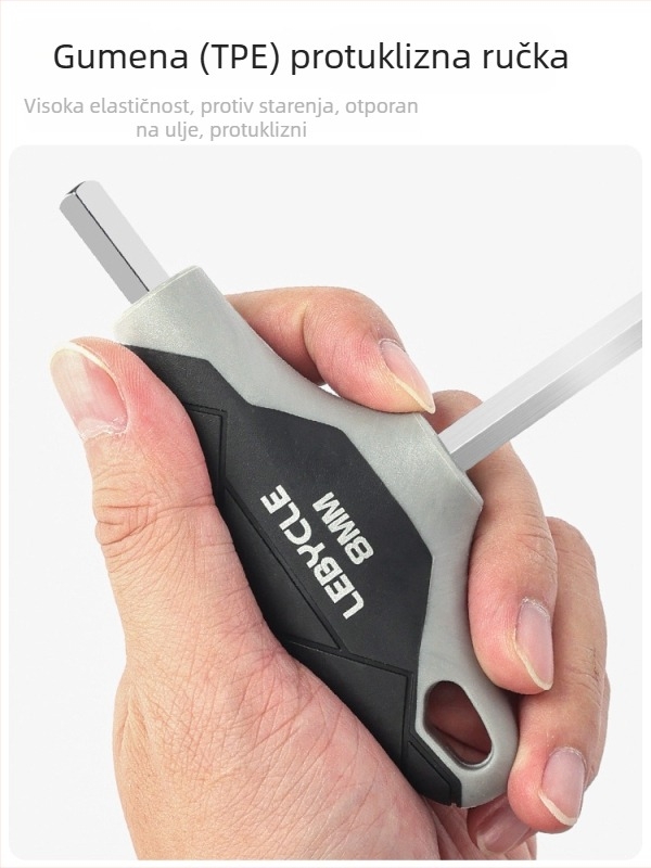 Set imbus ključeva za bicikle s T ručkom i kuglastim vrhom, S2 čelik