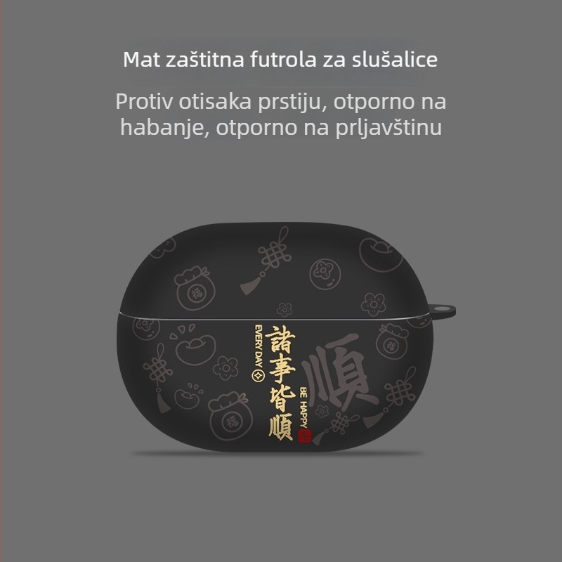 Mekana zaštitna futrola s vodnim uzorkom za Huawei FreeBuds Pro 5