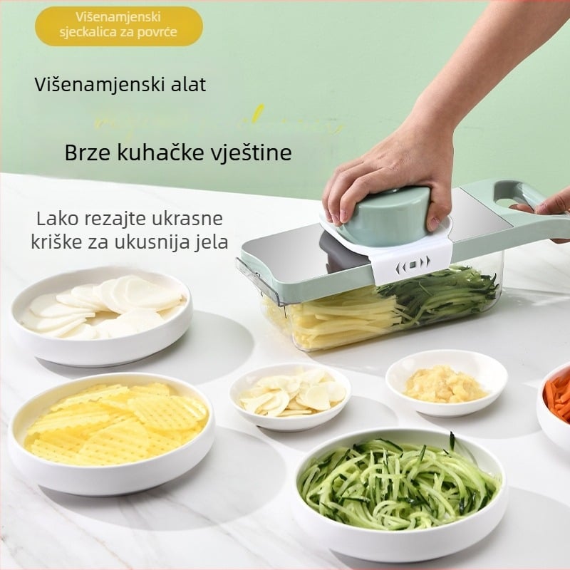 Višenamjenski rezac za povrće - Brand Youluoman; Model 8028; Stil Light Luxury; Funkcija: Višestruka; Kategorija: Višenamjenski rezac za povrće