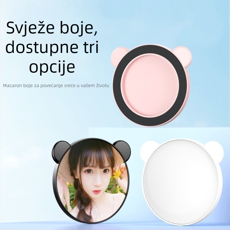 Magnetsko ogledalo za selfie za pametne telefone s stabilizacijom slike, Bluetooth i daljinskim upravljačem, univerzalni stil, plastična konstrukcija