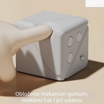 Aluminijski kutni zaštitnik za prozor - zaštita od udara, unutarnje otvaranje, zaštitni poklopac