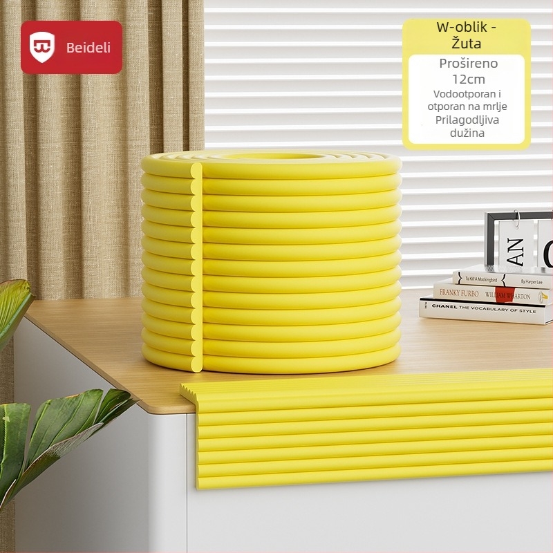 Bedeli zaštitna traka za kut protiv sudara za djecu – ekološki, netoksičan, zaštita kutova stola, kvadratni oblik, pakiranje 80 komada