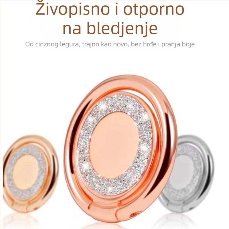 Držač za telefon s prstenom, metalni, univerzalni, prilagodljiv