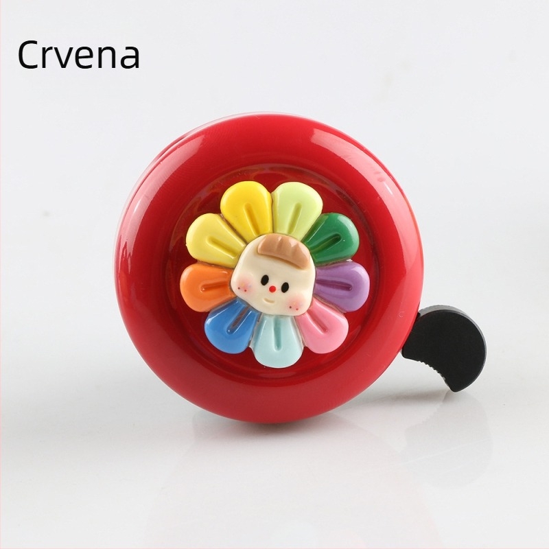 Zvončić za bicikl za djecu Sunflower — Marka KUTUDAKE, Model Sunflower, Materijal: plast i aluminij, Pakiranje: vrećica