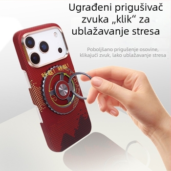 Magnetski držač za telefon s držačem prstena, kompatibilan s Apple, Huawei i Xiaomi, rotira 360°