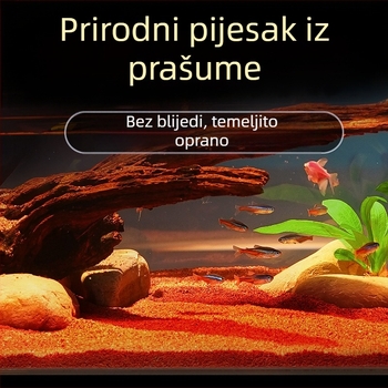Pijesak za akvarij na dno, u stilu tropske kišne šume